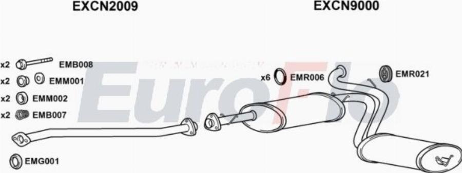 EuroFlo FTDUC19D 7008A00 - Impianto gas scarico autozon.pro