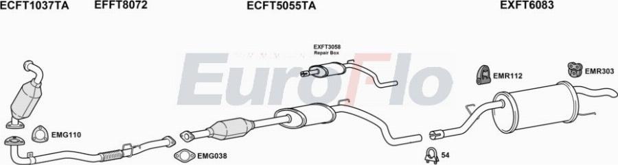 EuroFlo FTGRAP19D 1001A00 - Impianto gas scarico autozon.pro