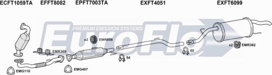 EuroFlo FTGRAP19D 1001C - Impianto gas scarico autozon.pro