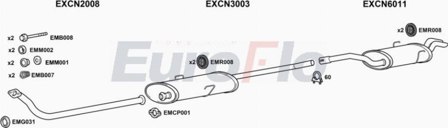 EuroFlo FTULY19D 6001A00 - Impianto gas scarico autozon.pro