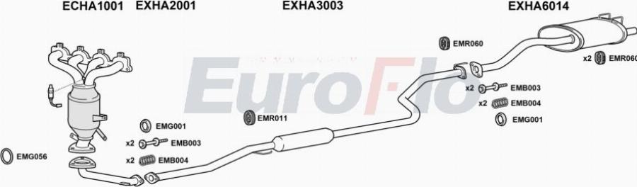 EuroFlo HACIV15 1015A00 - Impianto gas scarico autozon.pro