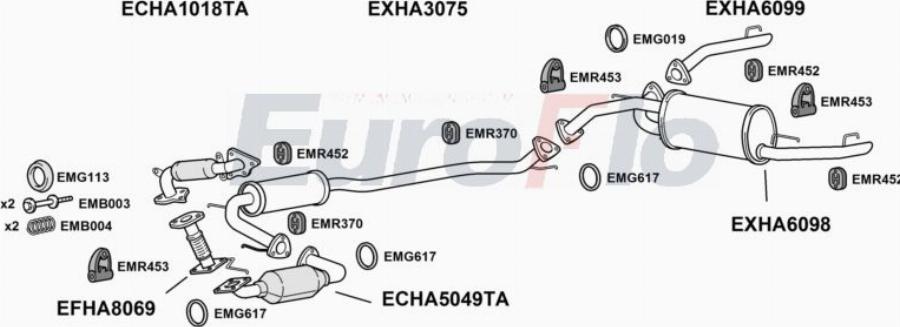 EuroFlo HACIV22D 1001A00 - Impianto gas scarico autozon.pro