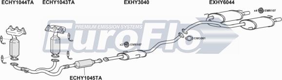 EuroFlo HYCOU27 4004B - Impianto gas scarico autozon.pro