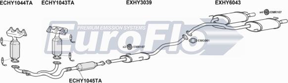 EuroFlo HYCOU27 4001B - Impianto gas scarico autozon.pro