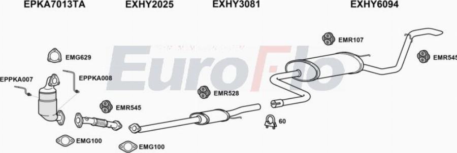 EuroFlo HYI3016D 1019 - Impianto gas scarico autozon.pro