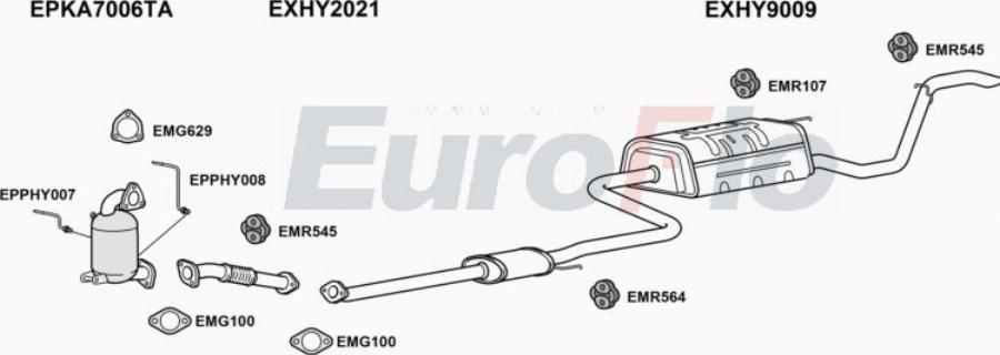 EuroFlo HYI3016D 1011B - Impianto gas scarico autozon.pro