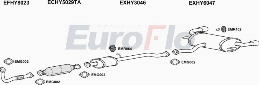 EuroFlo HYTUC20D 3002A00 - Impianto gas scarico autozon.pro