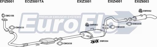 EuroFlo IZTRO30D 3001D - Impianto gas scarico autozon.pro