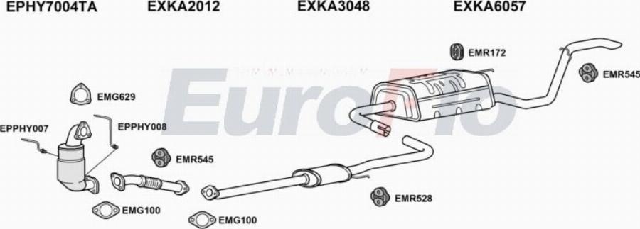 EuroFlo KACEE16D 3018D - Impianto gas scarico autozon.pro