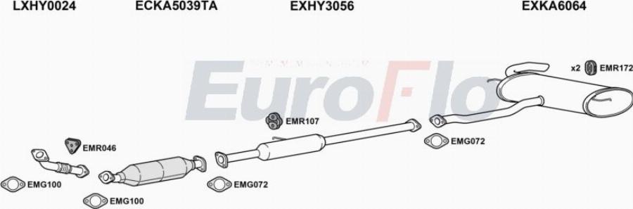 EuroFlo KASPO20 0302LHD - Impianto gas scarico autozon.pro