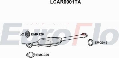 EuroFlo LCAR0001TA - Catalizzatore autozon.pro