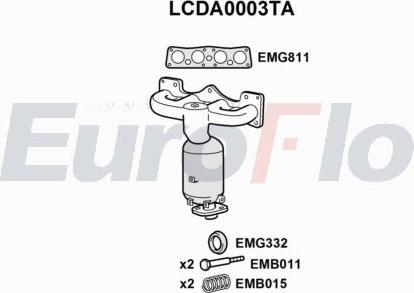 EuroFlo LCDA0003TA - Catalizzatore autozon.pro