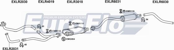 EuroFlo LR9035 7001D - Impianto gas scarico autozon.pro