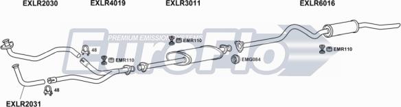 EuroFlo LR11035 7001B - Impianto gas scarico autozon.pro