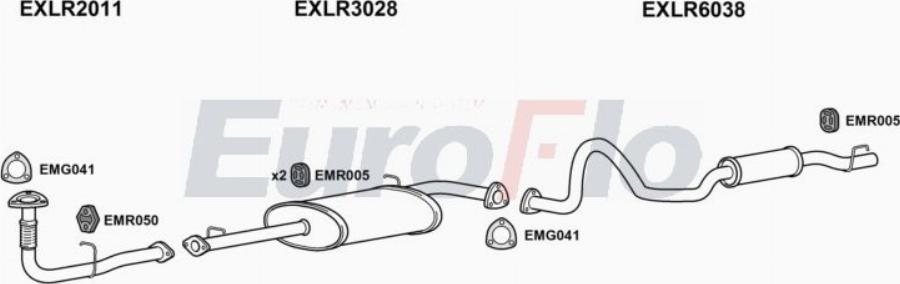 EuroFlo LRDEF25D 7032A00 - Impianto gas scarico autozon.pro