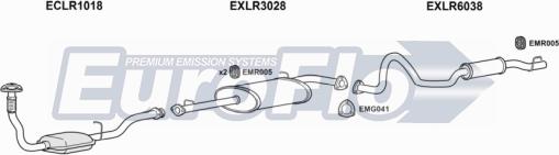 EuroFlo LRDEF25D 7032B - Impianto gas scarico autozon.pro