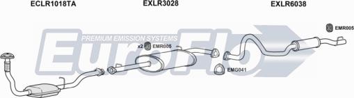 EuroFlo LRDEF25D 7032C - Impianto gas scarico autozon.pro