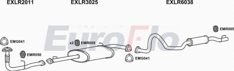 EuroFlo LRDEF25D 7029A00 - Impianto gas scarico autozon.pro