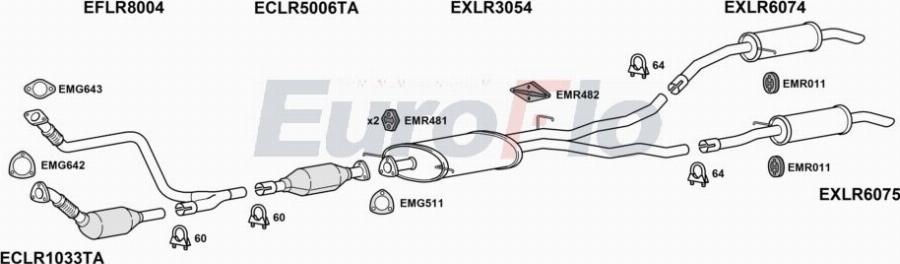 EuroFlo LRDIS30D 3001A00 - Impianto gas scarico autozon.pro