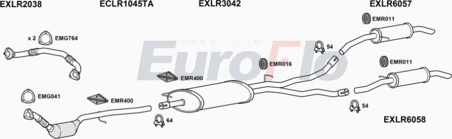 EuroFlo LRDIS27D 3004B - Impianto gas scarico autozon.pro