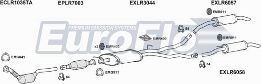 EuroFlo LRDIS27D 3004C - Impianto gas scarico autozon.pro