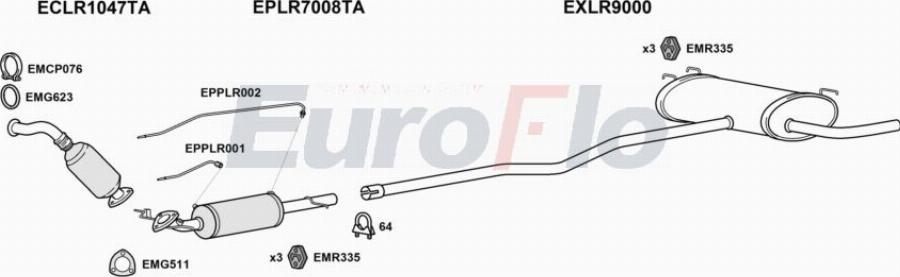 EuroFlo LRFRE22D 3011 - Impianto gas scarico autozon.pro