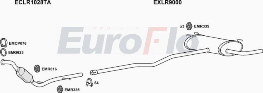 EuroFlo LRFRE22D 3008A00 - Impianto gas scarico autozon.pro