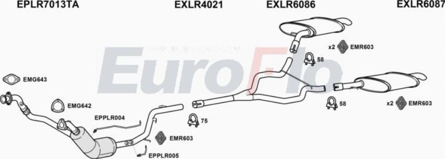 EuroFlo LRRAN30D 3005B - Impianto gas scarico autozon.pro