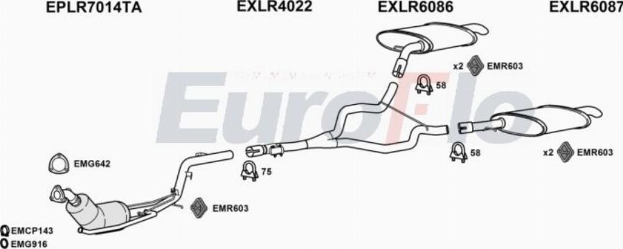 EuroFlo LRRAN30D 3005D - Impianto gas scarico autozon.pro