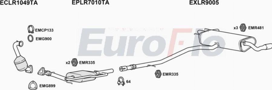 EuroFlo LRRANE20D 3009B - Impianto gas scarico autozon.pro