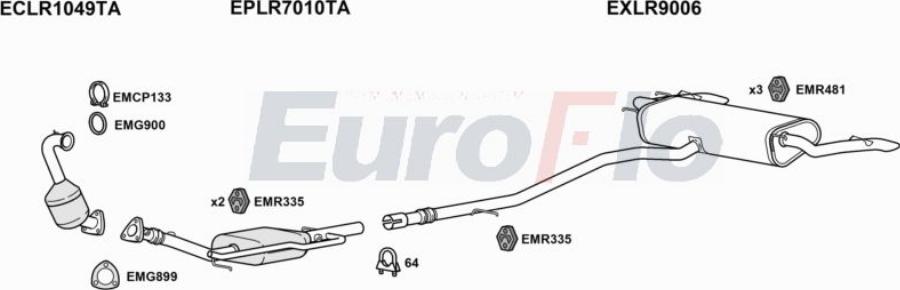 EuroFlo LRRANE20D 3009D - Impianto gas scarico autozon.pro