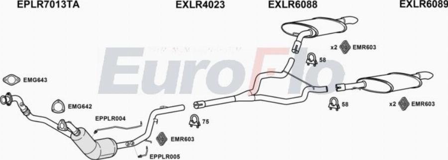 EuroFlo LRRANS30D 3008 - Impianto gas scarico autozon.pro