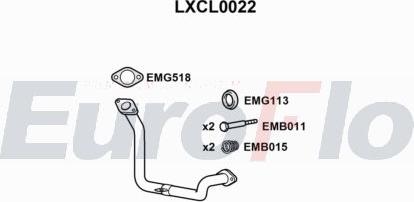 EuroFlo LXCL0022 - Inserto ammortizzazione, Silenziatore posteriore autozon.pro