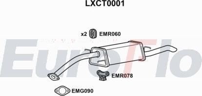 EuroFlo LXCT0001 - Silenziatore posteriore autozon.pro