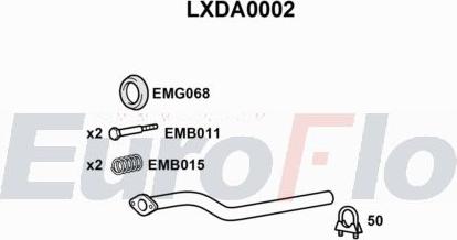 EuroFlo LXDA0002 - Tubo gas scarico autozon.pro