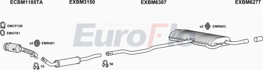 EuroFlo MICOU15 1003B - Impianto gas scarico autozon.pro