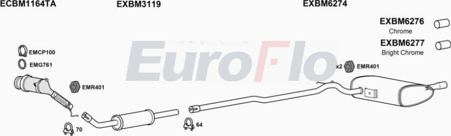 EuroFlo MIHAT15 1004B - Impianto gas scarico autozon.pro