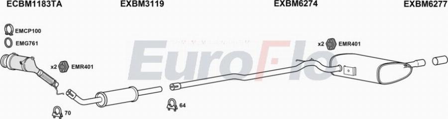 EuroFlo MIHAT15 1004C - Impianto gas scarico autozon.pro