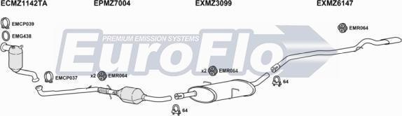 EuroFlo MZB2020D 6001J - Impianto gas scarico autozon.pro