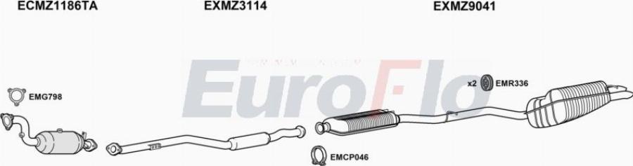 EuroFlo MZC1818 2018A00 - Impianto gas scarico autozon.pro