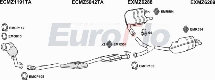 EuroFlo MZC2020 2014 - Impianto gas scarico autozon.pro