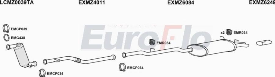 EuroFlo MZCLK221D 0402LHD - Impianto gas scarico autozon.pro