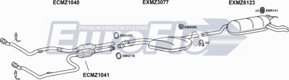 EuroFlo MZE2424 2001A - Impianto gas scarico autozon.pro