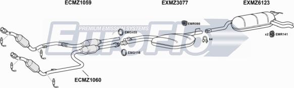 EuroFlo MZE2424 2001B - Impianto gas scarico autozon.pro