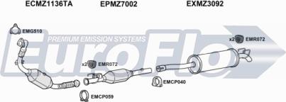 EuroFlo MZSPR30D 7001A01 - Impianto gas scarico autozon.pro