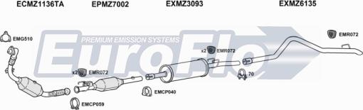 EuroFlo MZSPR30D 7001A03 - Impianto gas scarico autozon.pro