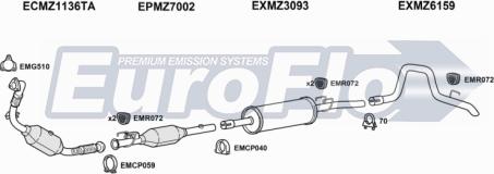 EuroFlo MZSPR30D 7001C09 - Impianto gas scarico autozon.pro