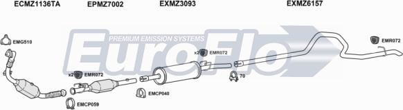 EuroFlo MZSPR30D 7001C07 - Impianto gas scarico autozon.pro