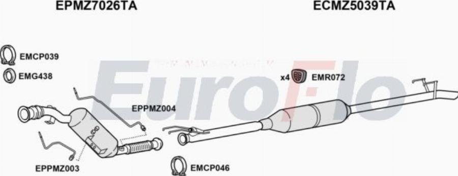 EuroFlo MZSPR21D 9200D - Impianto gas scarico autozon.pro