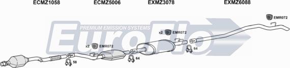 EuroFlo MZSPR22D 7020A01 - Impianto gas scarico autozon.pro